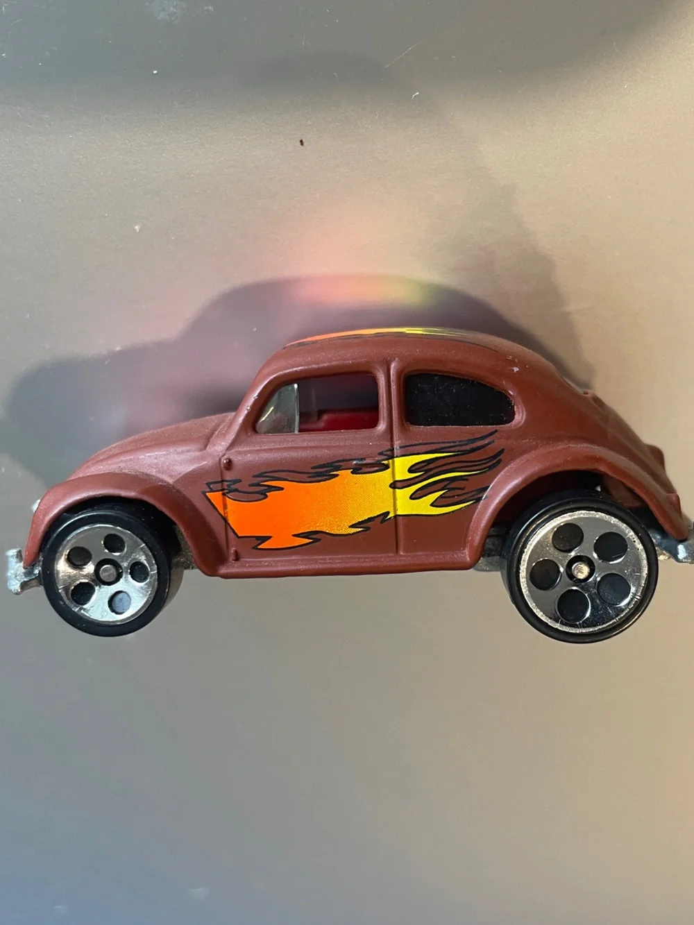 Hot Wheels CUSTOM  Brown VW Bug Volkswagen Beetle 1988